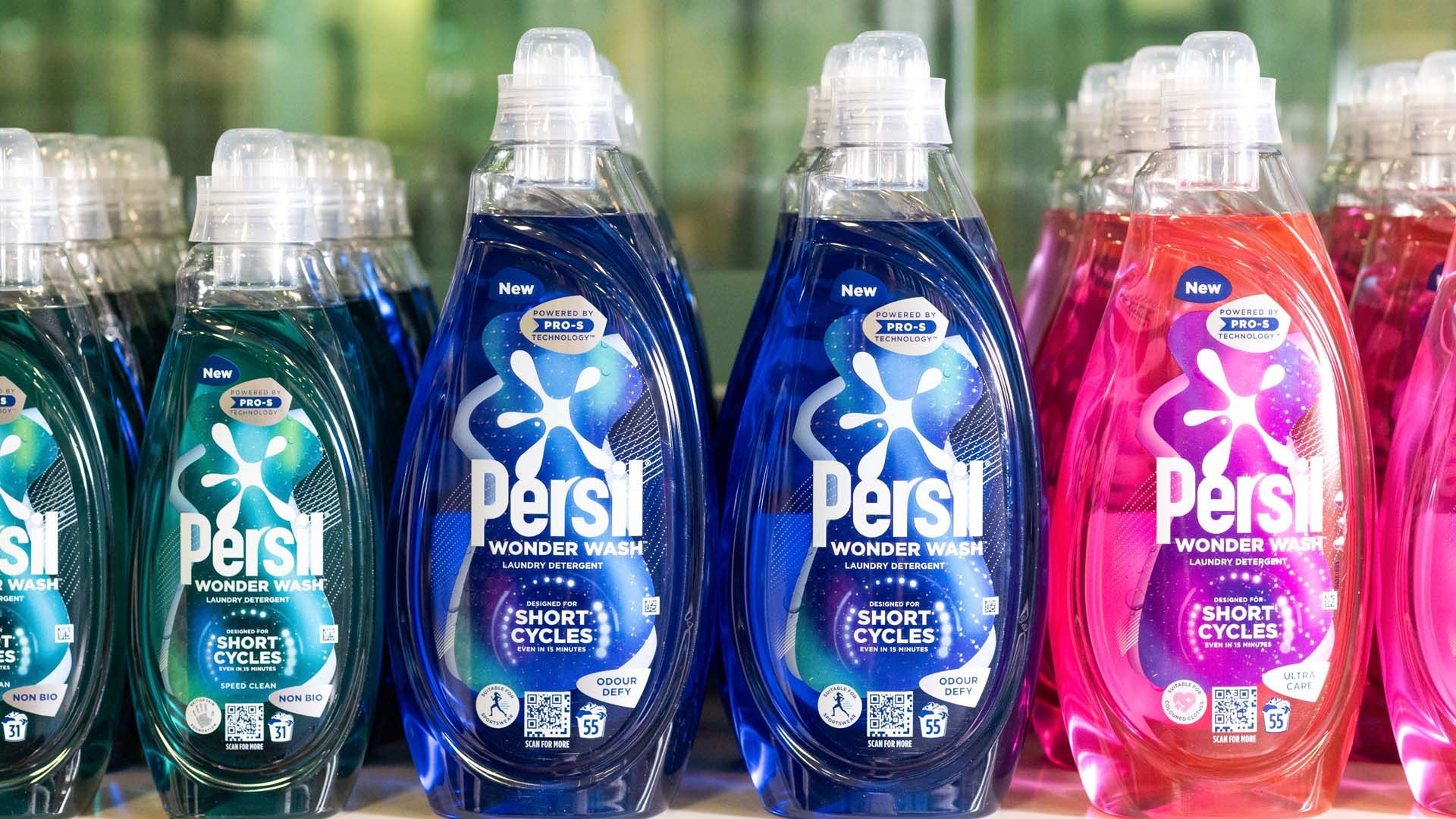 Persil Wonder Wash-Produkte aus dem Home Care-Sortiment von Unilever