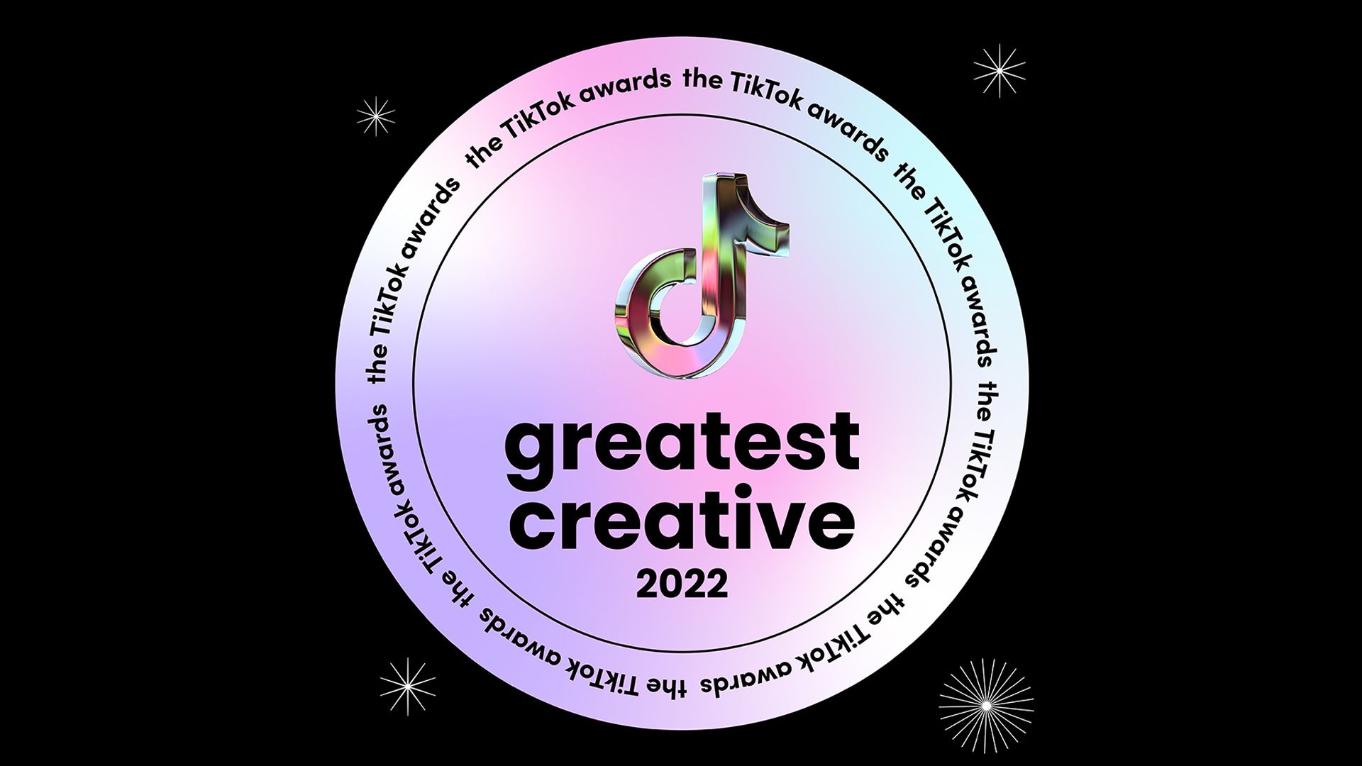 TikTok Award "Greatest Creative" als Logo.