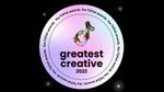 TikTok Award "Greatest Creative" als Logo.