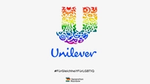 Unilever-Logo in Regenbogenfarben, darunter der Schriftzug #FürGleichheitFürLGBTIQ.