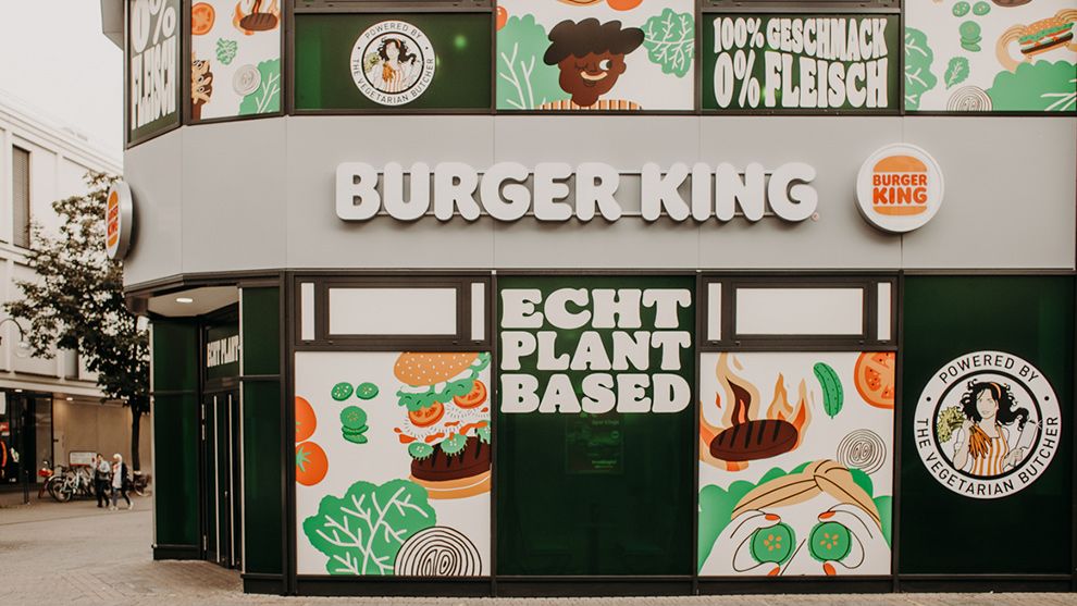 Plant-based Burger King® Restaurant in Form eines Pop-Up Stores powered by The Vegetarian Butcher.