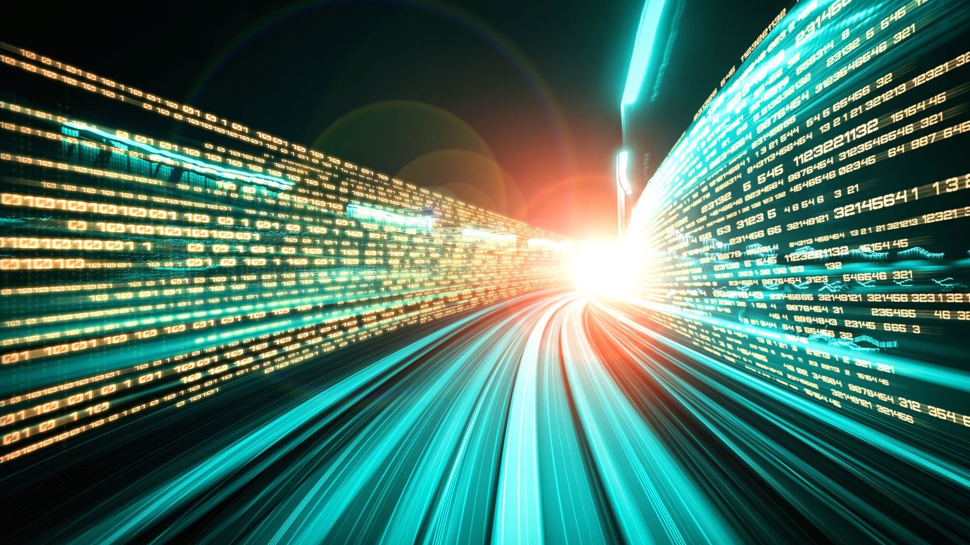 Abbildung eines digitalen Datenflusses.