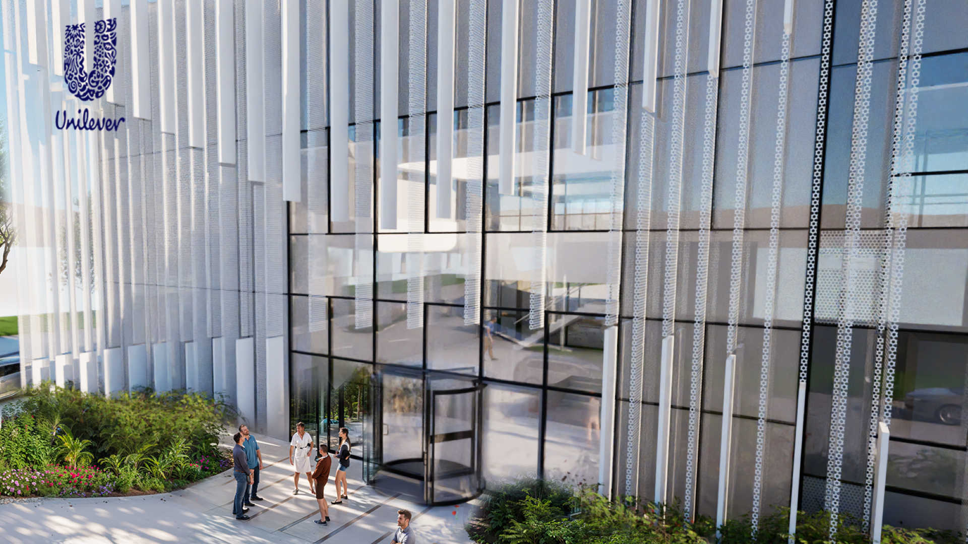 Digitale Darstellung zum möglichen Erscheinungsbild des Duftzentrums von Unilever.