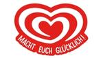 Unilevers Speiseeis-Logo mit der Aufschrift "Macht Euch glücklich!"
